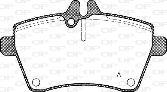 Open Parts BPA1144.00 - Гальмівні колодки, дискові гальма autocars.com.ua