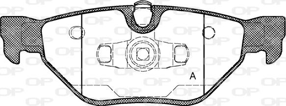 Open Parts BPA1145.00 - Гальмівні колодки, дискові гальма autocars.com.ua