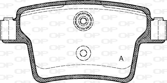 Open Parts BPA1149.10 - Гальмівні колодки, дискові гальма autocars.com.ua