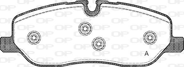 Open Parts BPA1158.00 - Гальмівні колодки, дискові гальма autocars.com.ua