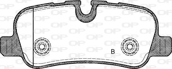 Open Parts BPA1159.00 - Гальмівні колодки, дискові гальма autocars.com.ua