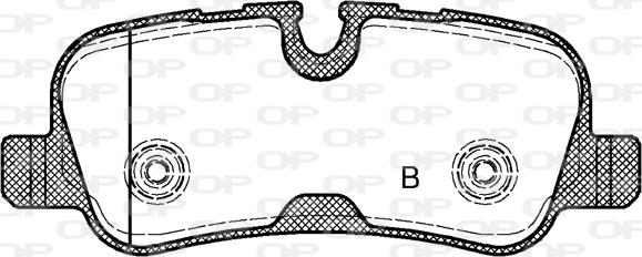 Open Parts BPA1159.10 - Гальмівні колодки, дискові гальма autocars.com.ua