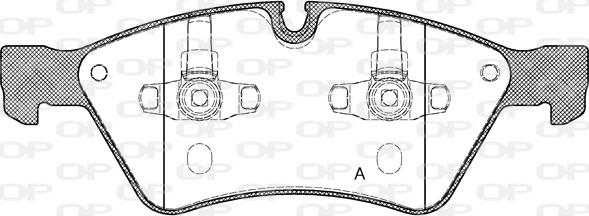 Open Parts BPA1179.00 - Гальмівні колодки, дискові гальма autocars.com.ua