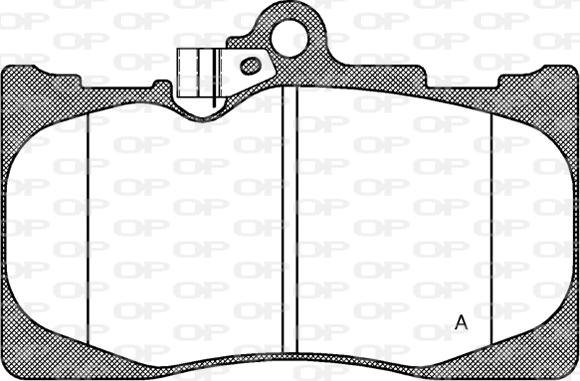 Open Parts BPA1180.02 - Гальмівні колодки, дискові гальма autocars.com.ua