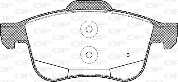 Open Parts BPA1183.12 - Гальмівні колодки, дискові гальма autocars.com.ua