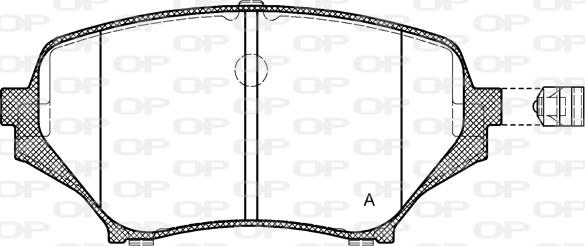 Open Parts BPA1189.01 - Тормозные колодки, дисковые, комплект autodnr.net