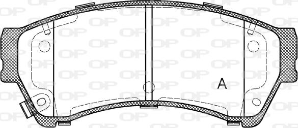 Open Parts BPA1196.02 - Гальмівні колодки, дискові гальма autocars.com.ua