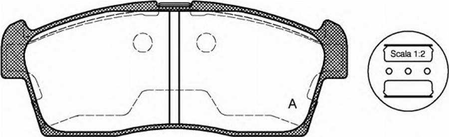 Open Parts BPA1199.00 - Тормозные колодки, дисковые, комплект autodnr.net