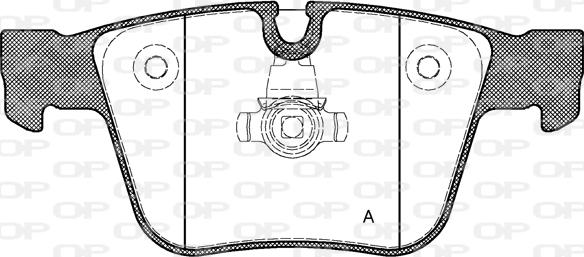 Open Parts BPA1216.00 - Гальмівні колодки, дискові гальма autocars.com.ua