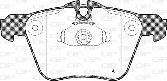 Open Parts BPA1217.00 - Гальмівні колодки, дискові гальма autocars.com.ua