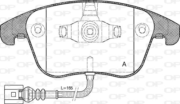 Open Parts BPA1219.21 - Гальмівні колодки, дискові гальма autocars.com.ua