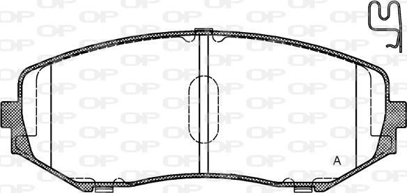 Open Parts BPA1225.02 - Гальмівні колодки, дискові гальма autocars.com.ua