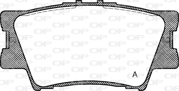 Open Parts BPA1231.00 - Гальмівні колодки, дискові гальма autocars.com.ua