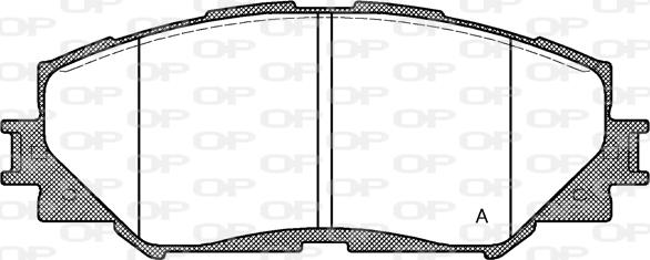 Open Parts BPA1232.00 - Гальмівні колодки, дискові гальма autocars.com.ua