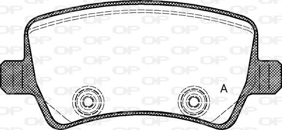 Open Parts BPA1236.00 - Гальмівні колодки, дискові гальма autocars.com.ua