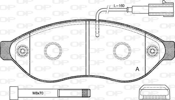 Open Parts BPA1237.01 - Тормозные колодки, дисковые, комплект autodnr.net