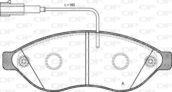 Open Parts BPA1237.12 - Тормозные колодки, дисковые, комплект autodnr.net