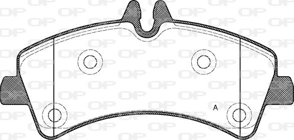 Open Parts BPA1247.00 - Тормозные колодки, дисковые, комплект autodnr.net