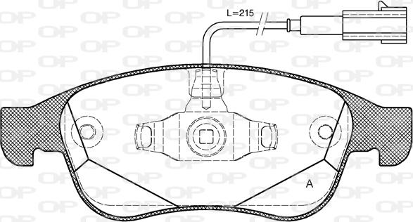 Open Parts BPA1248.02 - Гальмівні колодки, дискові гальма autocars.com.ua