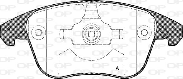 Open Parts BPA1249.00 - Гальмівні колодки, дискові гальма autocars.com.ua