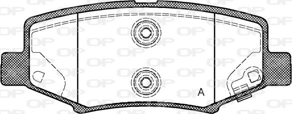 Open Parts BPA1264.02 - Гальмівні колодки, дискові гальма autocars.com.ua