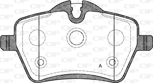 Open Parts BPA1277.00 - Гальмівні колодки, дискові гальма autocars.com.ua