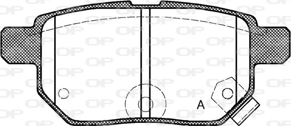 Open Parts BPA1286.02 - Гальмівні колодки, дискові гальма autocars.com.ua