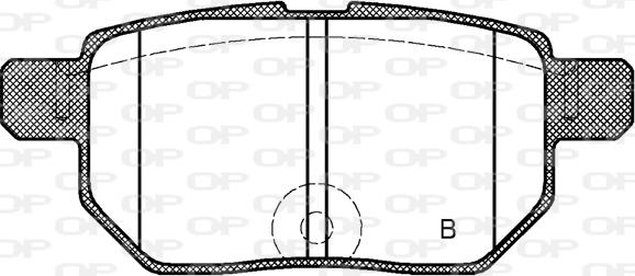 Open Parts BPA1286.22 - Гальмівні колодки, дискові гальма autocars.com.ua