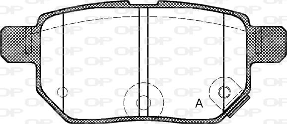 Open Parts BPA1286.22 - Гальмівні колодки, дискові гальма autocars.com.ua