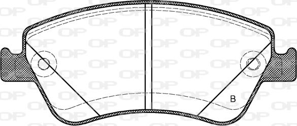 Open Parts BPA1310.02 - Гальмівні колодки, дискові гальма autocars.com.ua