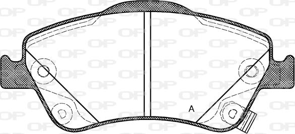 Open Parts BPA1310.02 - Гальмівні колодки, дискові гальма autocars.com.ua