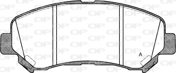 Open Parts BPA1318.00 - Гальмівні колодки, дискові гальма autocars.com.ua