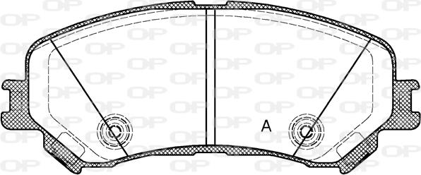 Open Parts BPA1318.20 - Гальмівні колодки, дискові гальма autocars.com.ua