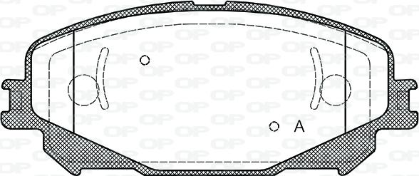 Open Parts BPA1318.30 - Гальмівні колодки, дискові гальма autocars.com.ua