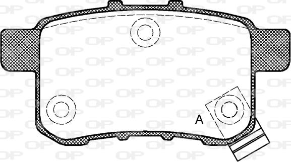 Open Parts BPA1332.02 - Гальмівні колодки, дискові гальма autocars.com.ua