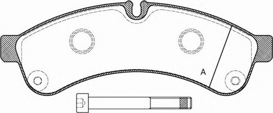 Open Parts BPA133900 - Тормозные колодки, дисковые, комплект autodnr.net