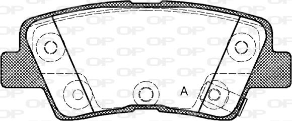 Open Parts BPA1362.42 - Тормозные колодки, дисковые, комплект autodnr.net