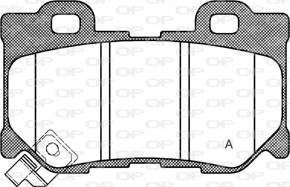 Open Parts BPA1365.01 - Гальмівні колодки, дискові гальма autocars.com.ua