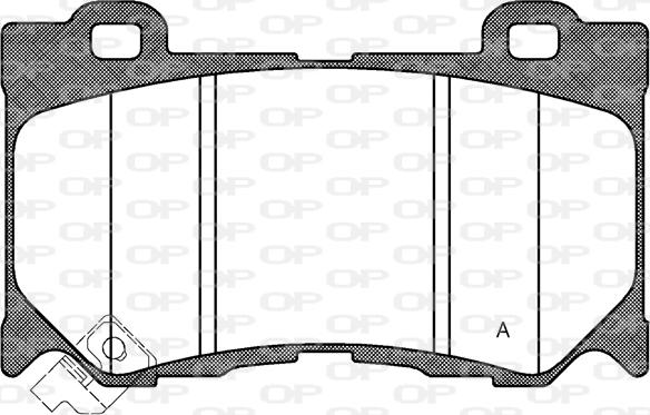 Open Parts BPA1372.01 - Гальмівні колодки, дискові гальма autocars.com.ua