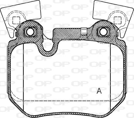 Open Parts BPA1373.00 - Гальмівні колодки, дискові гальма autocars.com.ua