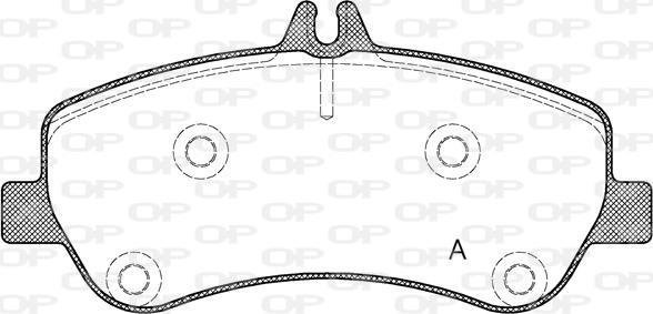 Open Parts BPA1377.00 - Гальмівні колодки, дискові гальма autocars.com.ua