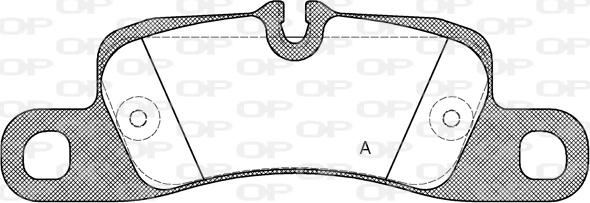 Open Parts BPA1379.00 - Гальмівні колодки, дискові гальма autocars.com.ua