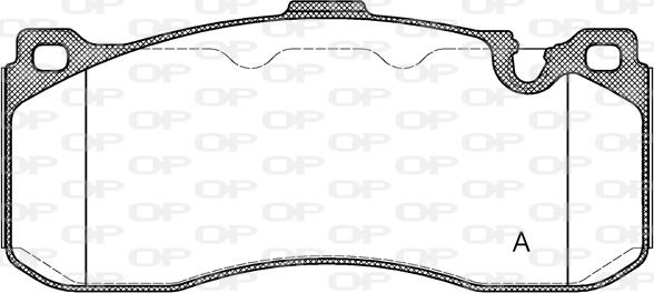 Open Parts BPA1380.00 - Гальмівні колодки, дискові гальма autocars.com.ua