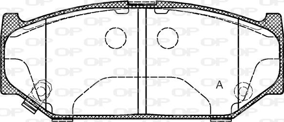 Open Parts BPA1381.11 - Гальмівні колодки, дискові гальма autocars.com.ua