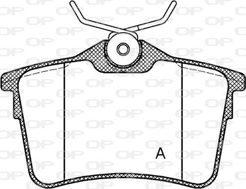 Open Parts BPA1382.00 - Гальмівні колодки, дискові гальма autocars.com.ua