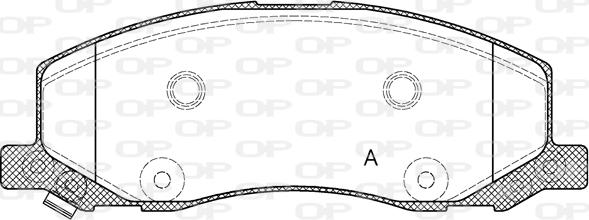 Open Parts BPA1386.02 - Гальмівні колодки, дискові гальма autocars.com.ua