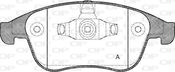 Open Parts BPA1389.00 - Гальмівні колодки, дискові гальма autocars.com.ua