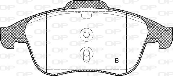Open Parts BPA1389.00 - Гальмівні колодки, дискові гальма autocars.com.ua