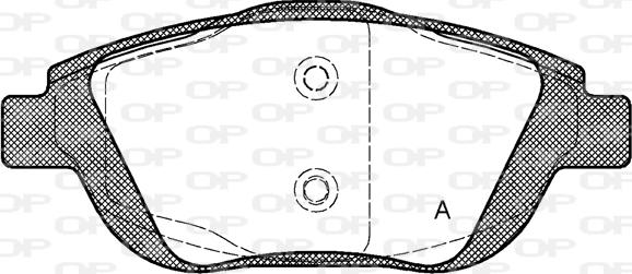 Open Parts BPA1392.00 - Гальмівні колодки, дискові гальма autocars.com.ua