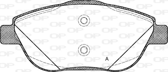 Open Parts BPA1392.10 - Гальмівні колодки, дискові гальма autocars.com.ua